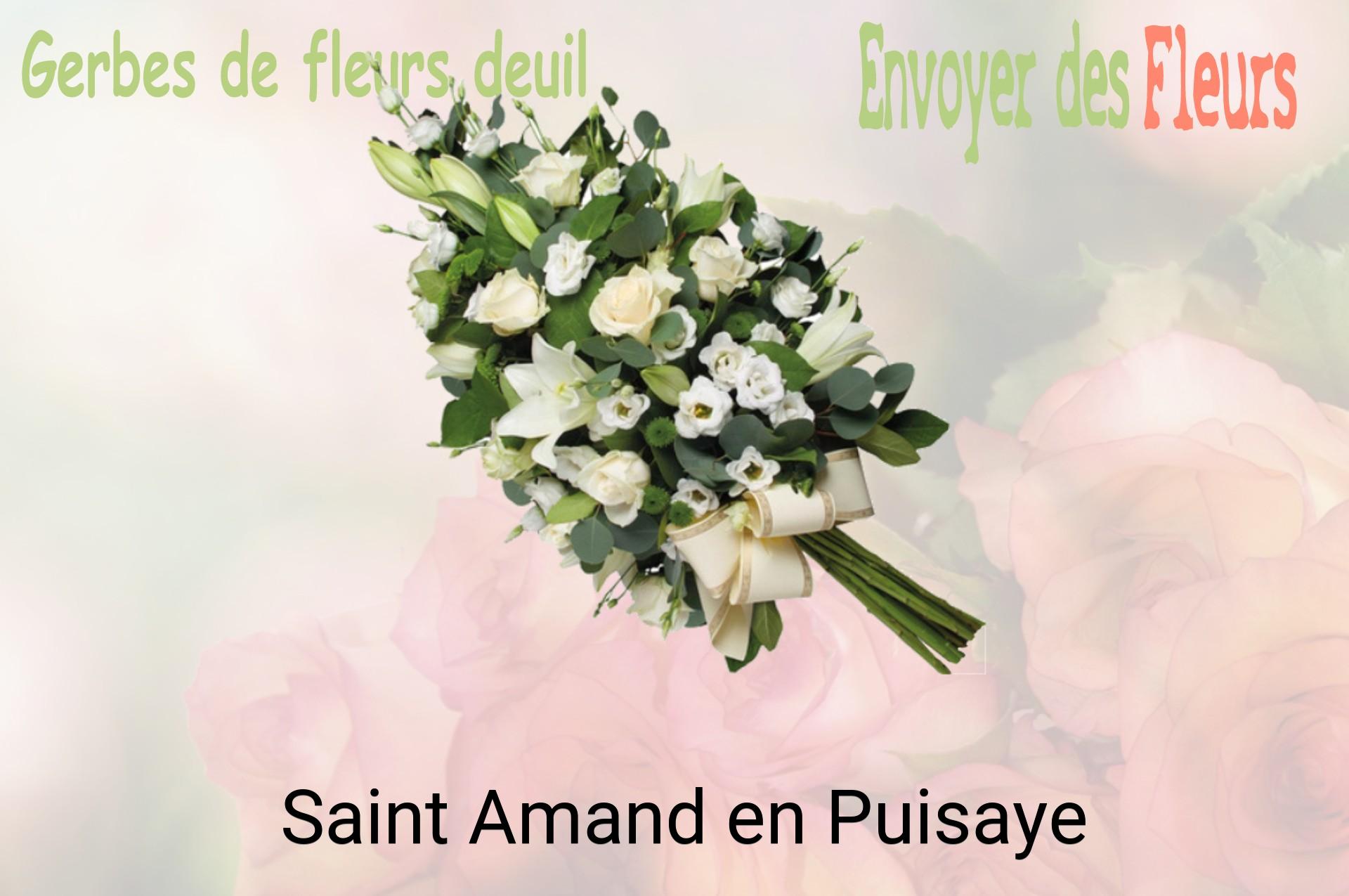 Gerbe de fleurs de deuil livrée à Saint-Amand-en-Puisaye